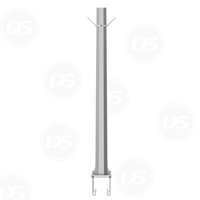 Double Arms Octagonal Pole with Flag Holder