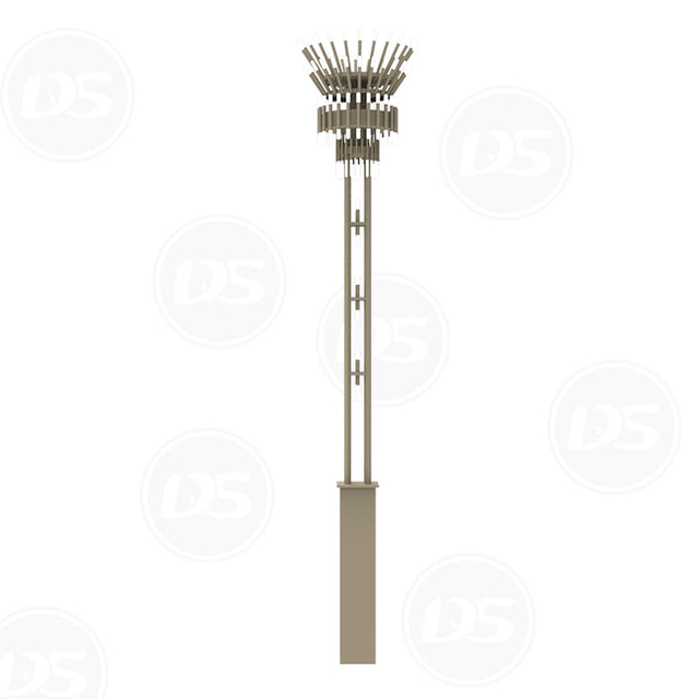 Decorative Landscape Q235 Steel Pole with Maritime Coating