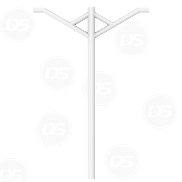 Street Light Pole with Double Arms
