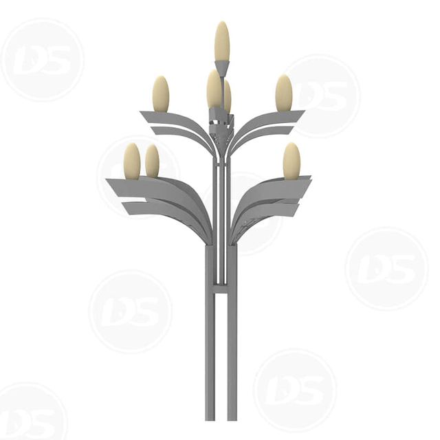 Decorative Hot Dip Galvanized Street Light Pole