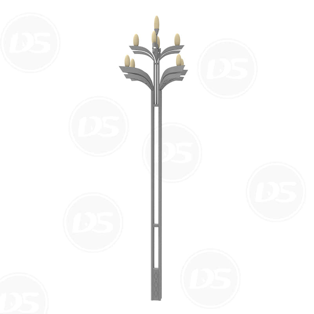 Decorative Hot Dip Galvanized Street Light Pole