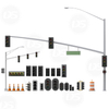 DS-TLP2 HDG Traffic Light Pole, Gi Steel Pole