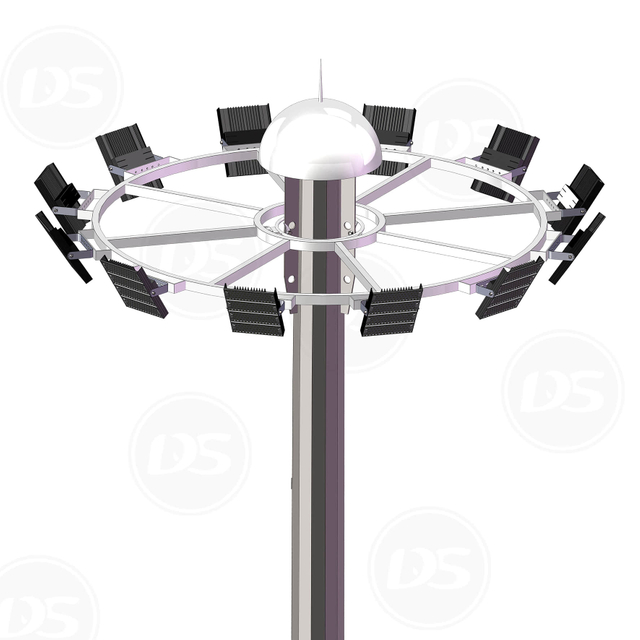 16-40M High Mast Light with Automatic Lifting System
