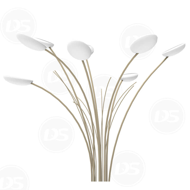 Decorative HDG Landscape Light Pole