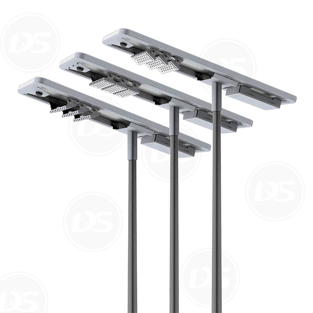 All in One Solar Powered LED Street Light with Adjustable LED Source