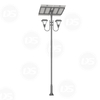 Solar Powered Double Arms Garden Light
