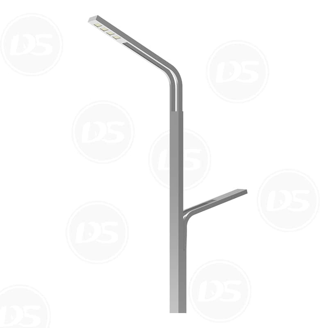 Double Arms HDG Street Light Pole with Marinement Coating