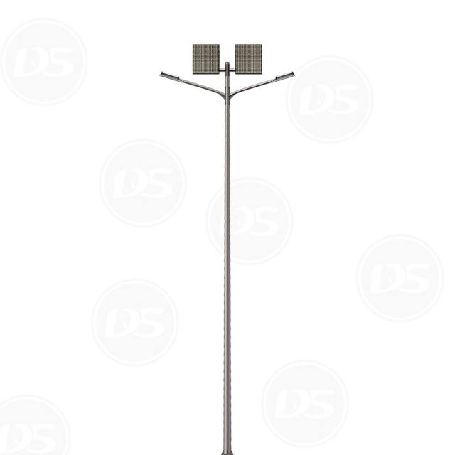 Double Arm All in Two Solar Powered LED Street Light with Hybrid Options Available