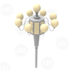 HDG Decorative Street Light Pole with Multiple LED Lamps 
