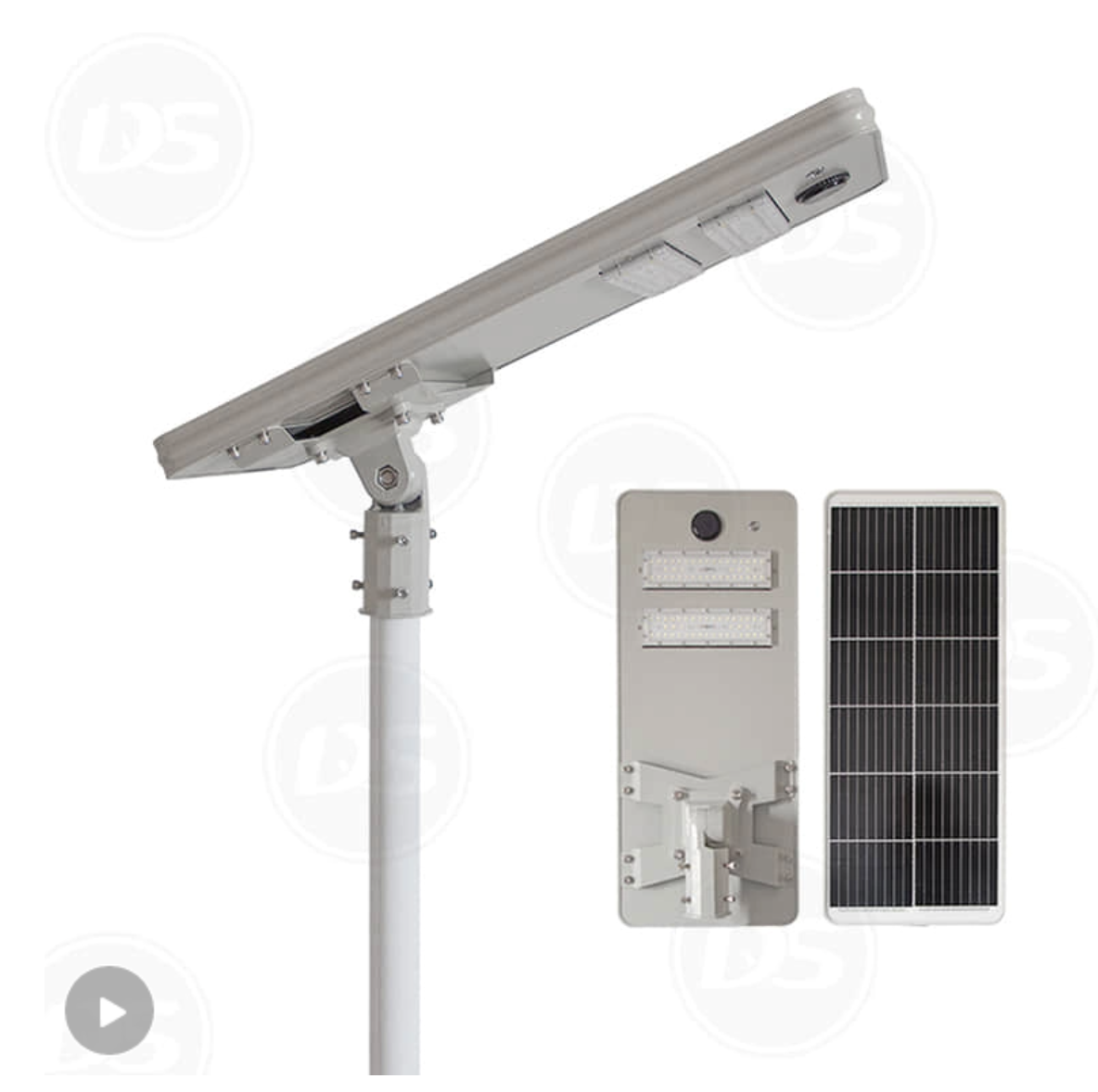 Waterproof Aluminum Shell All in One Integrated Solar Powered LED Street Light 