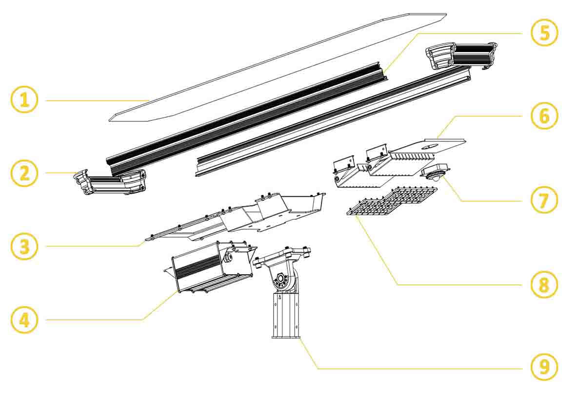 DS-AIO5 Solar All in One LED Street Light with Pole for Road Lighting (45W-60W-80W-90W-100W-110W) (1)