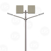 Doppelarm All ARM in zwei solar angetriebenen LED -Street -Licht mit hybriden Optionen zur Verfügung 