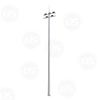 DS-HMP2 15M-20M-25M-30M Hot Dip Galvanized Iron High Mast Lighting Pole