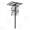 Solar Powered Street Light with 4 LED Floodlights 