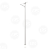 Solar Street Light Pole with Adjustable PV Bracket 