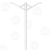 Street Light Pole with Double Arms