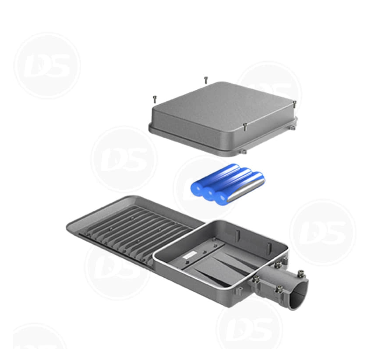 DS-VSSL2 High-efficiency Photoelectric Conversion Vertical Solar Panel Solar LED Street Light