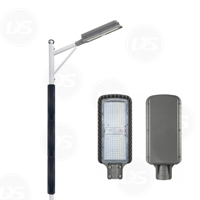 DS-VSSL1 Vertical PV Solar LED Street Light, Solar Pole Light Withvertical Solar Panels Wrapped on The Pole 