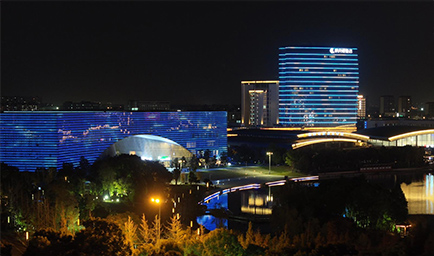 Successful Facade lighting project on landmark building of Yanghzou city--The Canal Grand Theatre.jpg