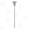 Solar Powered Street Light with 4 LED Floodlights 