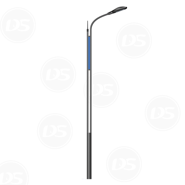 Ko waho o te wera ka pania a Gilvanized Tuturu Steel Street Pole pou rama