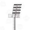 16-40M High Mast Light with Safety Cage Ladder And Platform