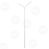 Street Light Pole with Double Slip-on Bending Arms