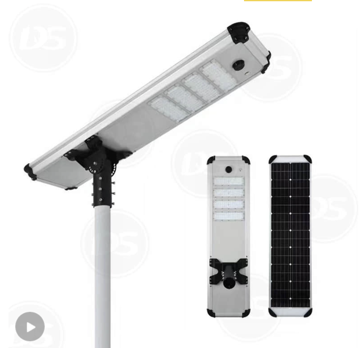 IP66 3-in-1 Solar Street Light with PIR & CCTV 