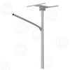 Solar Street Light Pole with Adjustable PV Bracket 