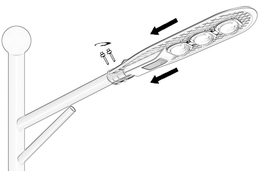 DS-LED01 Commercial LED street light with sensor from China LED (