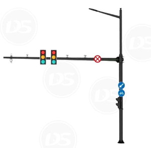 DS-TLP1 Hot Dompleed Gegalvaniseerde verkeerslichtpool, signaallichtpool van China-fabrikant