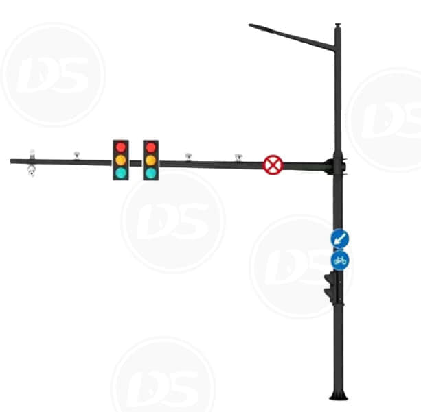 DS-TLP1 Hot Dipped Galvanized Traffic Light Pole, Signal Light Pole From China Manufacturer