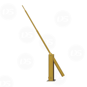 Heavy Duty Schonness Windsock Pole, verfügbare Höhe von 3 m bis 12 m, heiße Dip -verzinkt und Pulverbeschichtung Behandlung 