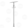 Hot Did Galvanized Steel Pole for Solar Garden Light 