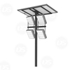 Solar Powered Street Light with 4 LED Floodlights 