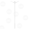 Street Light Pole with Double Arms