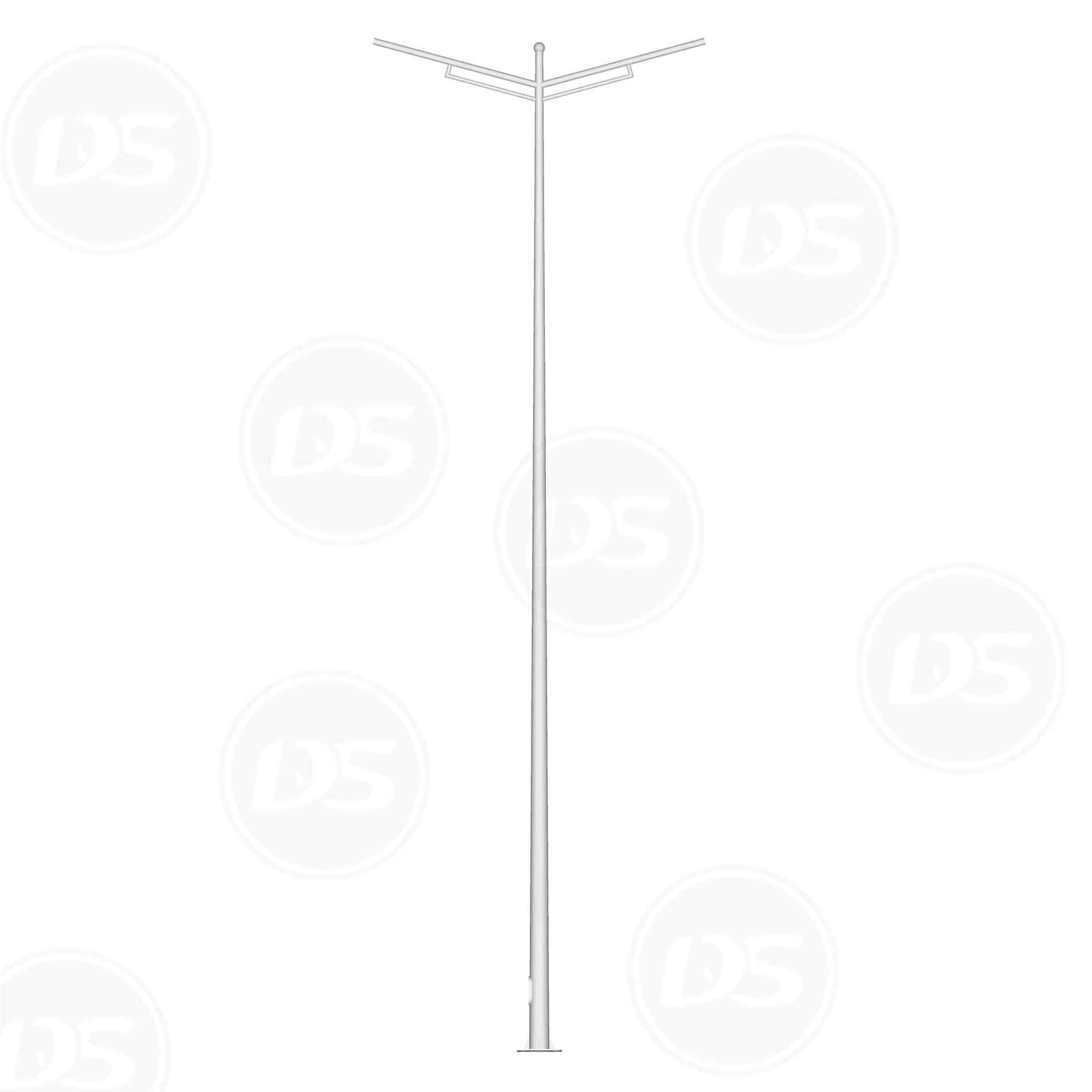 DS-SAP4 Factory direct sale outdoor hot dip galvanized Q235 steel street light pole Lamp Post 