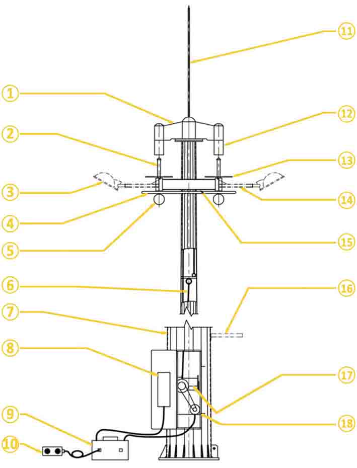 30M Hot Dip Galvanized High Mast Lighting System Pole From China Manufacturer (7)