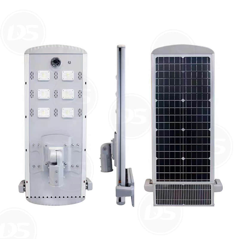 Commercial solar street light installation