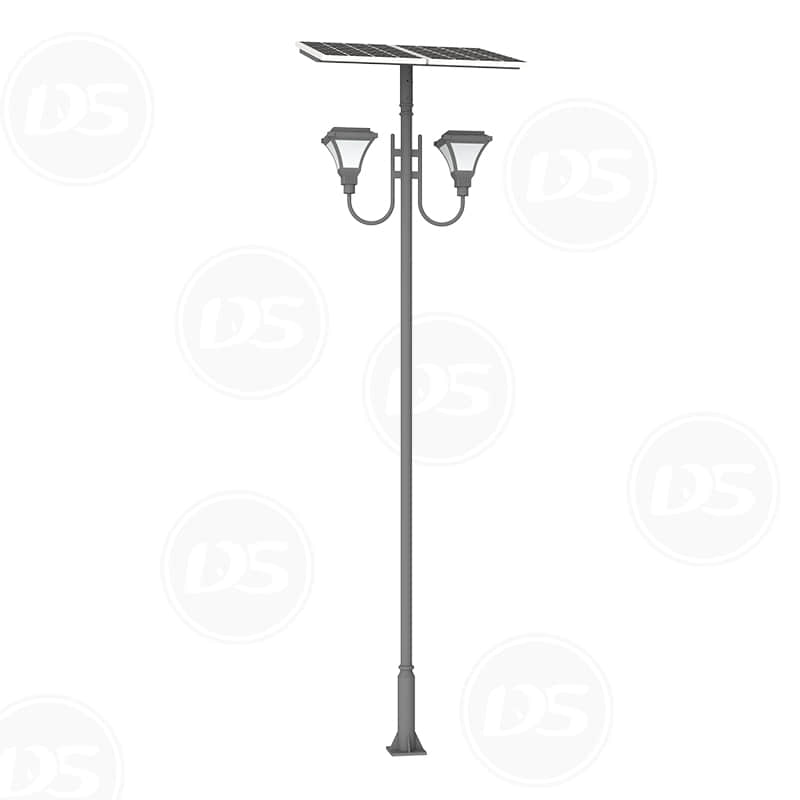 Solar Powered Double Arms Garden Light