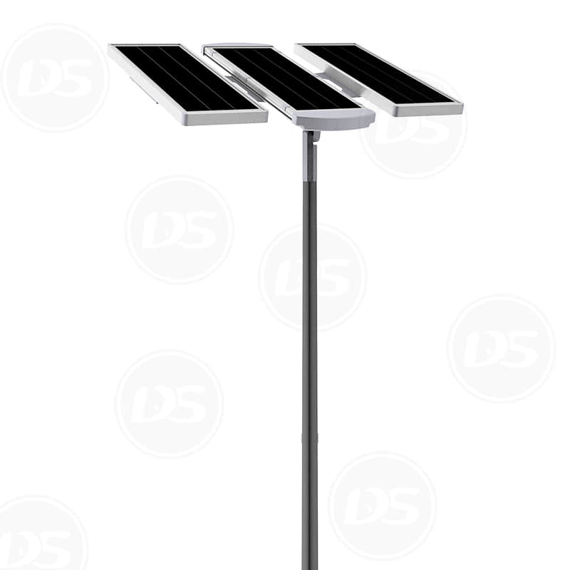 All in one solar street light system for commercial applications